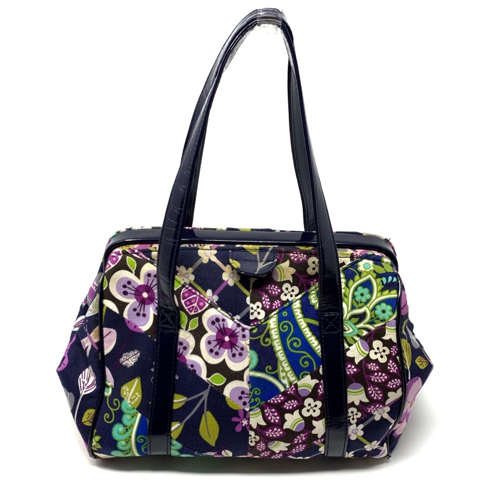 Vera Bradley Frame Satchel in Floral Nightingale